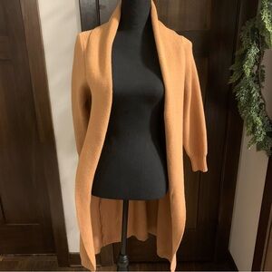 Dee Elly Camel Belted Cardigan Size Small